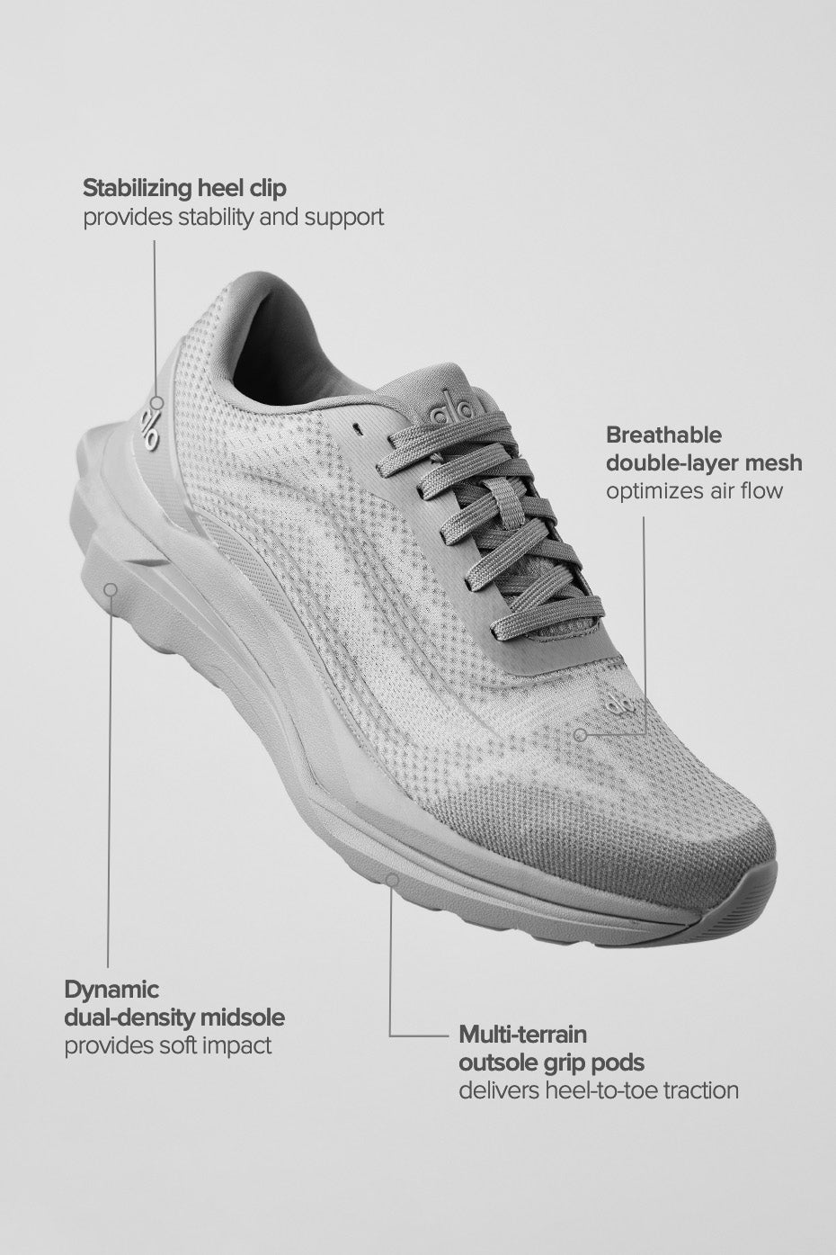 ALO Runner (Unisex) - Grey/Grey