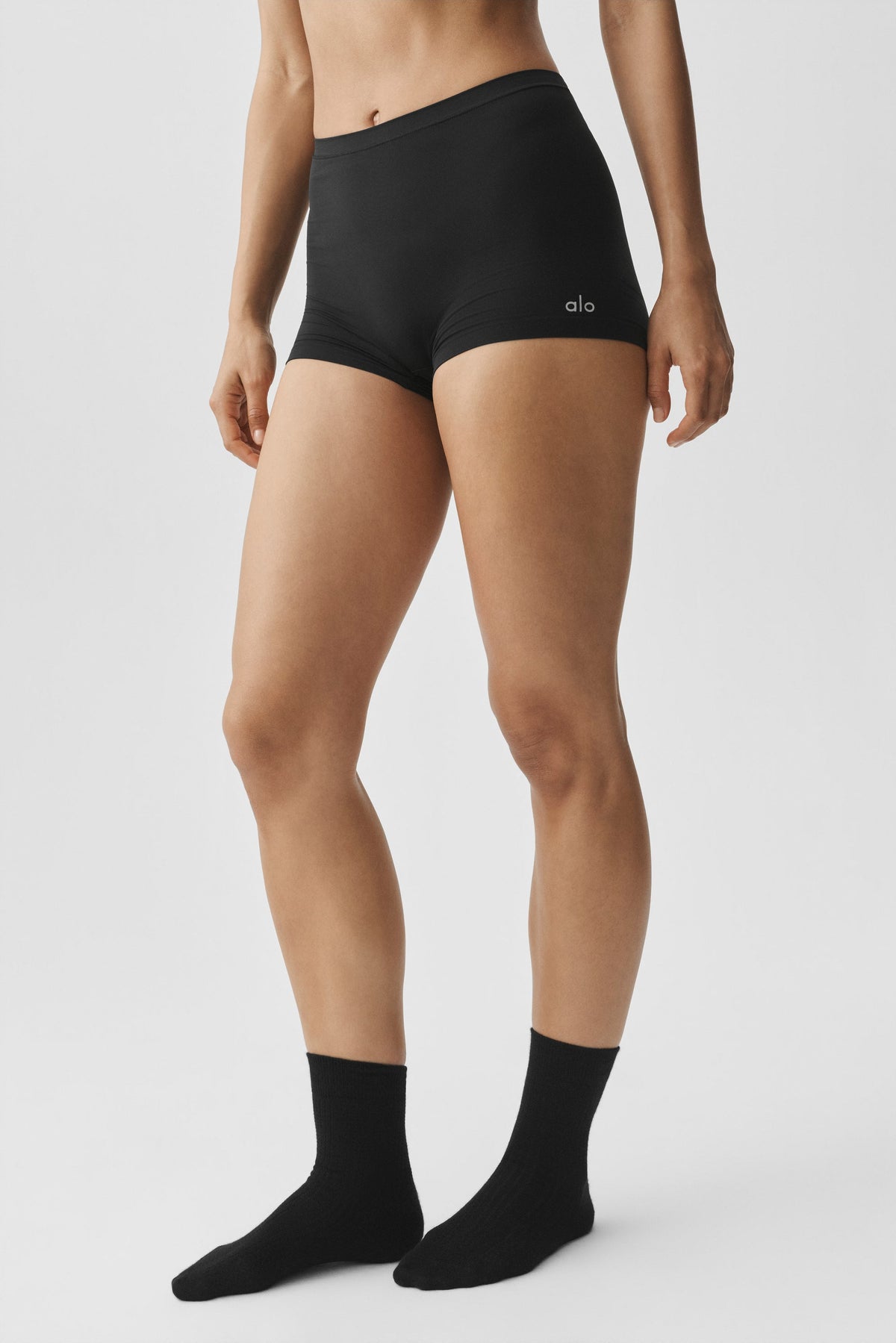 Sheer Glow Boyshort - Black