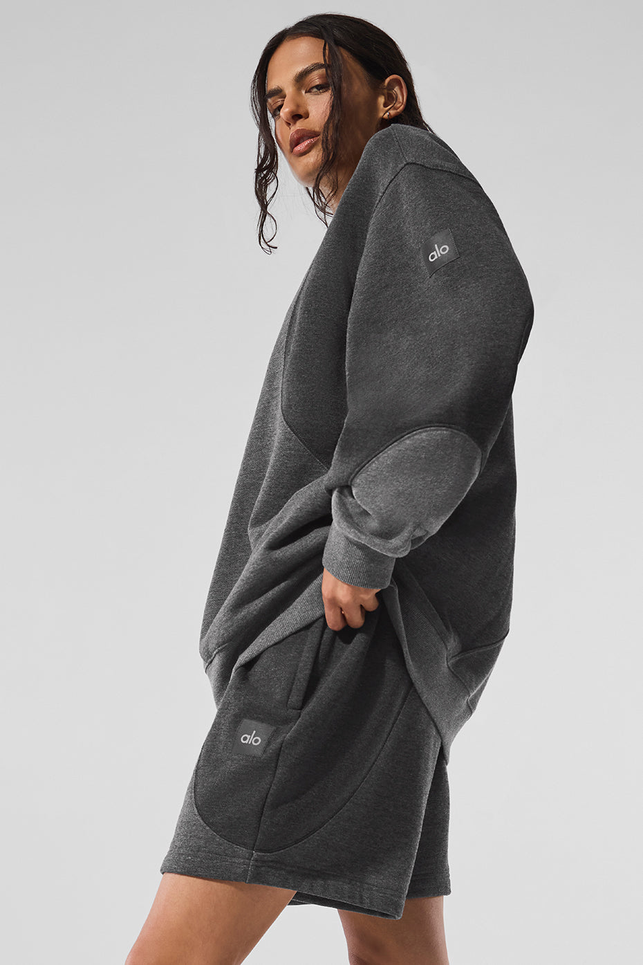 7 Make Waves Short - Dark Heather Grey Tonal