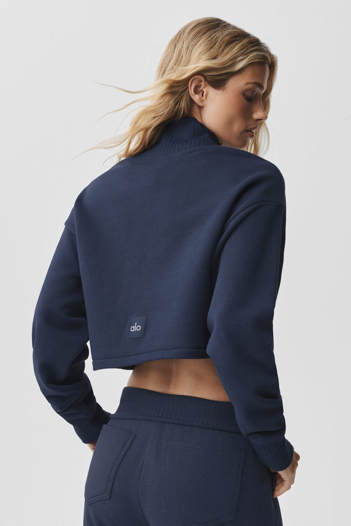 Cropped Serenity Coverup - Navy