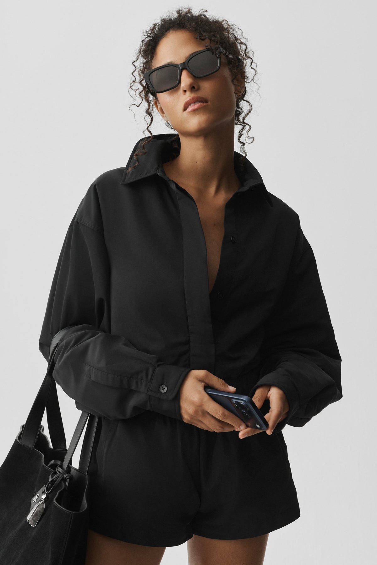 Socialite Shacket - Black