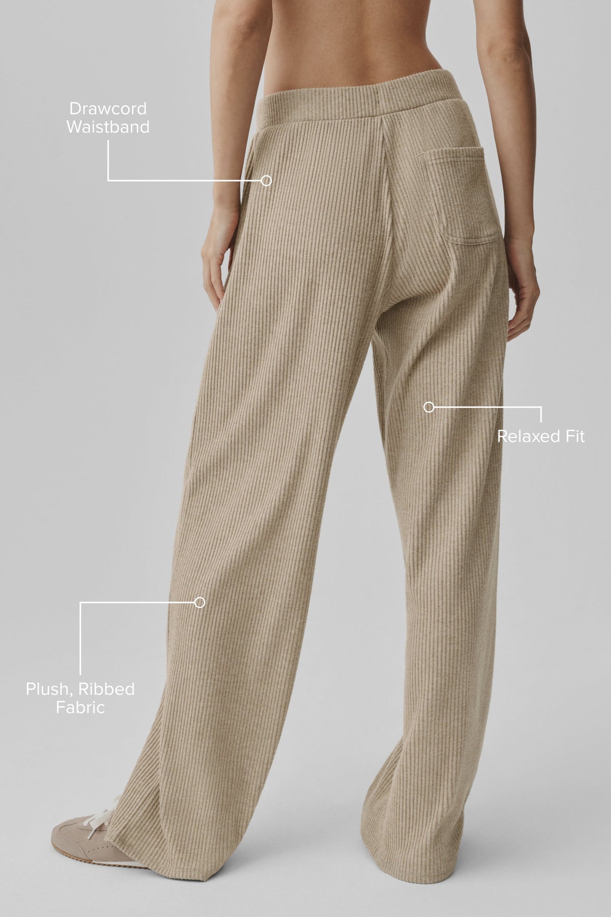 Muse Wide Leg Pant - Gravel Heather