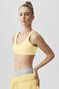 Alosoft Center Stage Bra - Warm Butter Heather